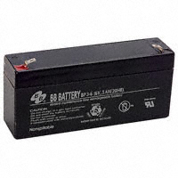 B B Battery - BP3-6-T1 - BATTERY LEAD ACID 6V 3AH