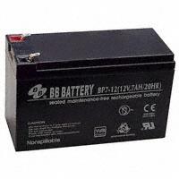 B B Battery - BP7-12-T1 - BATTERY LEAD ACID 12V 7AH