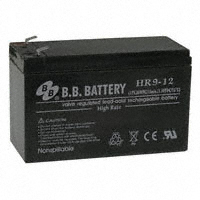 B B Battery - HR9-12-T2 - BATTERY LEAD ACID 12V 8AH