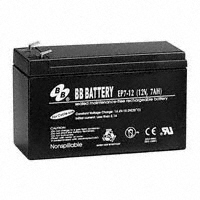 B B Battery - EP7-12-T2 - BATTERY LEAD ACID 12V 7AH