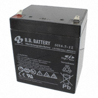 B B Battery - SH4.5-12-T1 - BATTERY LEAD ACID 12V 4.5AH