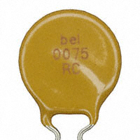 Bel Fuse Inc. - 0ZRC0075FF1E - PTC RESETTABLE 90V 0.75A RADIAL