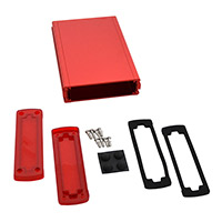 Bud Industries - EXN-23355-RDP - BOX ALUM IR RED/RED 6.65"LX4.5"W