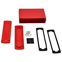 Bud Industries - EXN-23359-RDP - BOX ALUM IR RED/RED 3.5"LX5.77"W