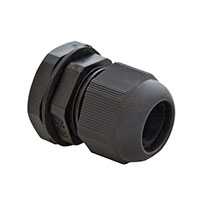 Bud Industries - IPG-22219 - BLK CABLE GLAND .47-.59"