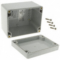 Bud Industries - PN-1328 - BOX PLASTIC GRAY 4.53"L X 3.54"W