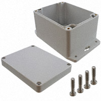 Bud Industries - PN-1328-MB - BOX PLASTIC GRAY 4.53"L X 3.54"W