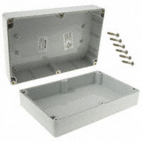 Bud Industries - PN-1329 - BOX PLASTIC GRAY 8.74"L X 5.74"W