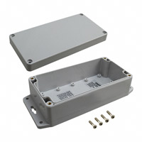 Bud Industries - PN-1332-MB - BOX PLASTIC GRAY 6.35"L X 3.21"W