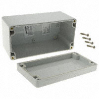 Bud Industries - PN-1333 - BOX PLASTIC GRAY 6.3"L X 3.15"W