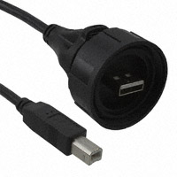 Bulgin - QX3828 - CABLE PLUG IP68 USB A-B