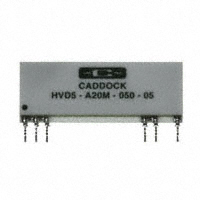 Caddock Electronics Inc. - HVD5-A10M-050-05 - RES NETWORK 2 RES MULT OHM 15SIP