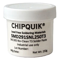 Chip Quik Inc. - SMD291SNL250T3 - SOLDER PASTE SAC305 250G T3