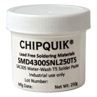 Chip Quik Inc. - SMD4300SNL250T5 - SOLDER PASTE SAC305 250G T5