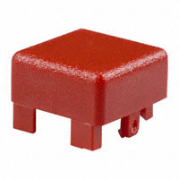 C&K - BTND640F - CAP PUSHBUTTON SQUARE RED