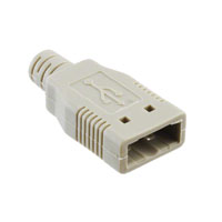 CNC Tech - 1001-026-BE-01000 - CONN HOOD USB A MALE BEIGE