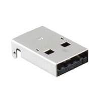 CNC Tech - 1002-015-01001 - CONN USB A TYPE ULTRA FLAT T/H