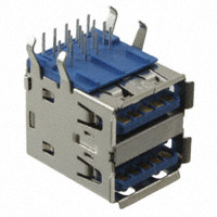 CNC Tech - 1003-004-01010 - CONN USB 3.0 A FMALE R/A 2-PORT