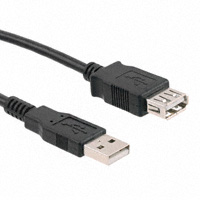 CNC Tech - 102-1010-BL-00300 - CABLE USB A MALE-A FML 3M BLK