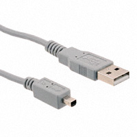 CNC Tech - 102-1021-GR-00100 - CABLE USB A MALE-B MINI 4PIN 1M