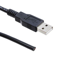 CNC Tech - 102-1023-BL-00200 - CABLE USB 2.0 A TO OPEN END 2M