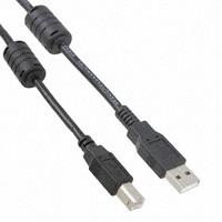 CNC Tech - 102-1030-BL-F0200 - CABLE USB A MALE - B MALE 2M BLK