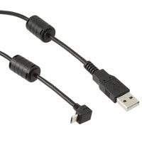 CNC Tech - 102-1392-BL-F0200 - CBL USB-A TO MICRO-B 2M W/FRRT