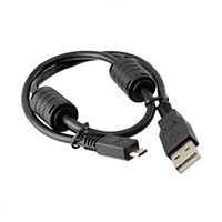 CNC Tech - 102-1492-BL-F0100 - CBL USB-A TO MICRO-B 1M W/FRRT