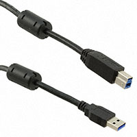 CNC Tech - 103-1030-BL-F0100 - USB3.0 A/M-B/M WITH FERRITES, 1M