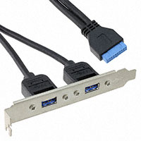 CNC Tech - 103-1050-BL-00025 - ADAPTER USB SLOTBRACKET 3.0