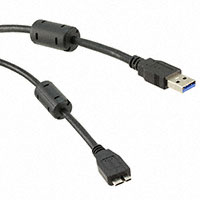 CNC Tech - 103-1092-BL-F0500 - USB3.0 A/M-MICRO B WITH FERRITES