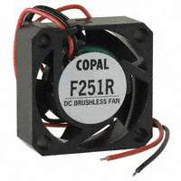 Copal Electronics Inc. - F251R-12LLC - FAN AXIAL 25X10MM 12VDC WIRE