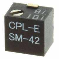 Copal Electronics Inc. - SM-42TA101 - TRIMMER 100 OHM 0.25W SMD