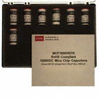 Cornell Dubilier Electronics (CDE) - MCF1000VKIT6 - CAP KIT MICA 100PF-1500PF 35PCS