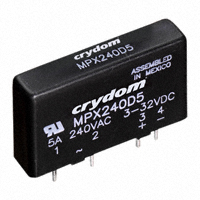 Crydom Co. - MPX240D5R - RELAY,SOLID STATE, 5A, 4-SIP