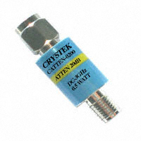 Crystek Corporation - CATTEN-0200 - ATTENUATOR SMA 3GHZ 50 OHM 20DB