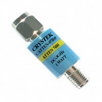Crystek Corporation - CATTEN-07R0 - ATTENUATOR SMA 3GHZ 50 OHM 7DB