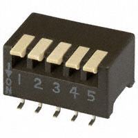 CTS Electrocomponents - 193-5MS - SWITCH PIANO DIP SPST 50MA 24V