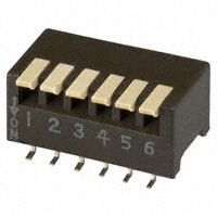 CTS Electrocomponents - 193-6MSR - SWITCH PIANO DIP SPST 50MA 24V