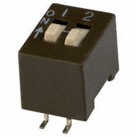 CTS Electrocomponents - 204-2ST - SWITCH SLIDE DIP SPST 50MA 24V