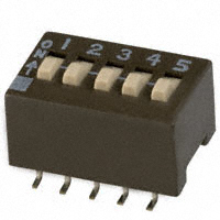 CTS Electrocomponents - 204-5ST - SWITCH SLIDE DIP SPST 50MA 24V
