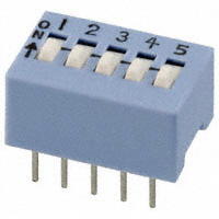 CTS Electrocomponents - 206-5ST - SWITCH SLIDE DIP SPST 50MA 24V