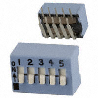 CTS Electrocomponents - 206-5RAST - SWITCH SLIDE DIP SPST 50MA 24V