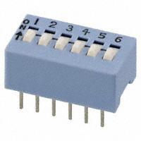 CTS Electrocomponents - 206-6 - SWITCH SLIDE DIP SPST 50MA 24V