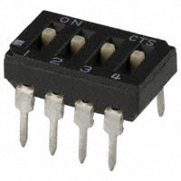 CTS Electrocomponents - 209-4LPST - SWITCH SLIDE DIP SPST 100MA 20V