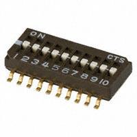 CTS Electrocomponents - 218-10LPST - SWITCH SLIDE DIP SPST 25MA 24V
