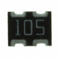 CTS Resistor Products - 743C043105JP - RES ARRAY 2 RES 1M OHM 1008