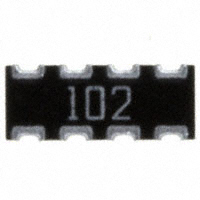 CTS Resistor Products - 743C083102JP - RES ARRAY 4 RES 1K OHM 2008