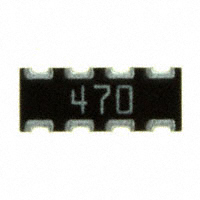 CTS Resistor Products - 743C083470JP - RES ARRAY 4 RES 47 OHM 2008