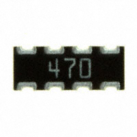 CTS Resistor Products - 743C083470JP - RES ARRAY 4 RES 47 OHM 2008